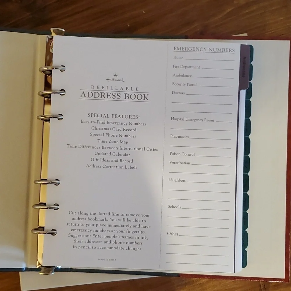 Hallmark Address Book Vintage Fall Edition New in Box!